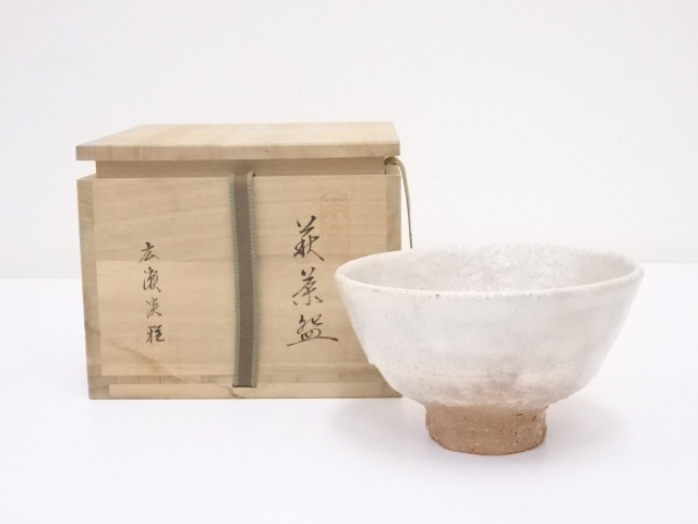 JAPANESE TEA CEREMONY / HAGI WARE TEA BOWL CHAWAN BY TANGA HIROSE